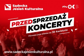 Zdjęcie do artykułu Ruszyła sprzedaż biletów na Sądecką Jesień Kulturalną.