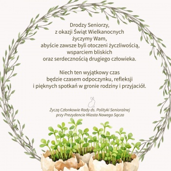 Zdjęcie do artykułu Życzenia wielkanocne dla Seniorów