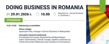 Zdjęcie do artykułu Zaproszenie | Doing business in Romania | 29.01.2026 r. | Niepołomice