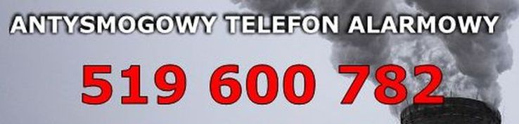 Alarmowy telefon antysmogowy
