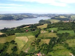 Jezioro widok z lotu ptaka