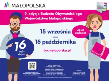 Zdjęcie do artykułu 9. edycja Budżetu Obywatelskiego Województwa Małopolskiego.16 mln złotych czeka na Wasze pomysły