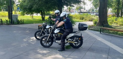 Strażnicy Miejscy nna motocyklach