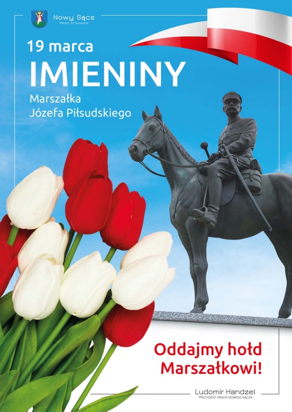 Plakat z okazji imienin Józefa Piłsudzkiego 