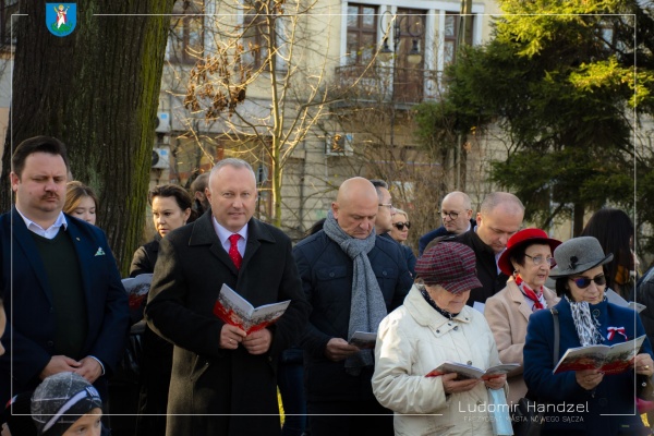 Prezydent Ludomir Handzel podczas uroczystości 103. rocznicy odzyskania niepodległości przez Polskę