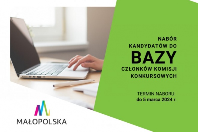 nabór kandydatów do bazy członków komisji konkursowych, termin naboru do 5 marca 2024 r.