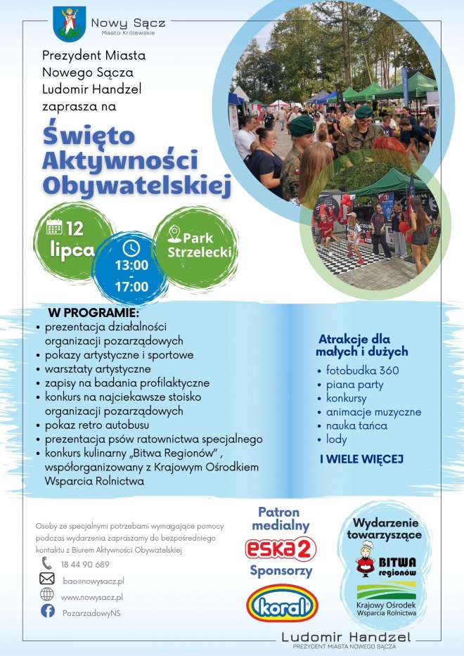 Zdjęcie przedstawia plakat Święta Aktywności Obywatelskiej