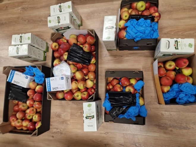 Przygotowane boksy dla uczestników