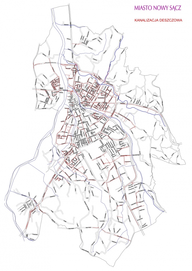 mapa kanalizacji deszczowej