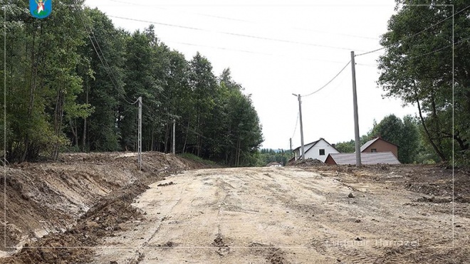 Osuwisko przy ulicy Zalesie