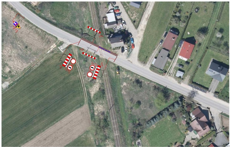 Mapka przedstawiająca zakres remontu na ul. Jagodowej
