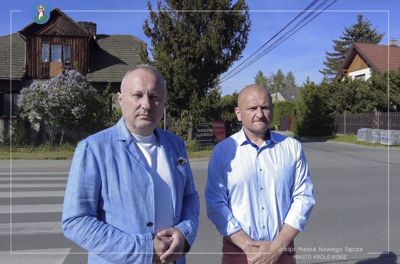 Prezydent Ludomir Handzel oraz radny Krzysztof Ziaja