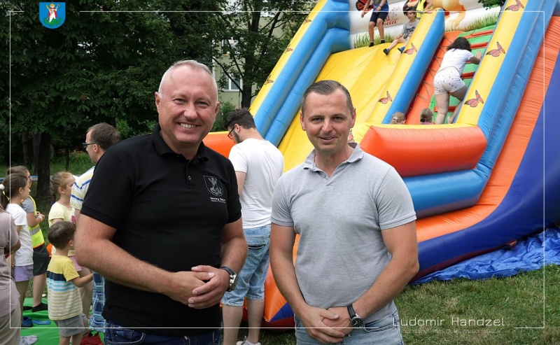 Prezydent Ludomir Handzel wraz z radnym Dawidem Dumaną. 