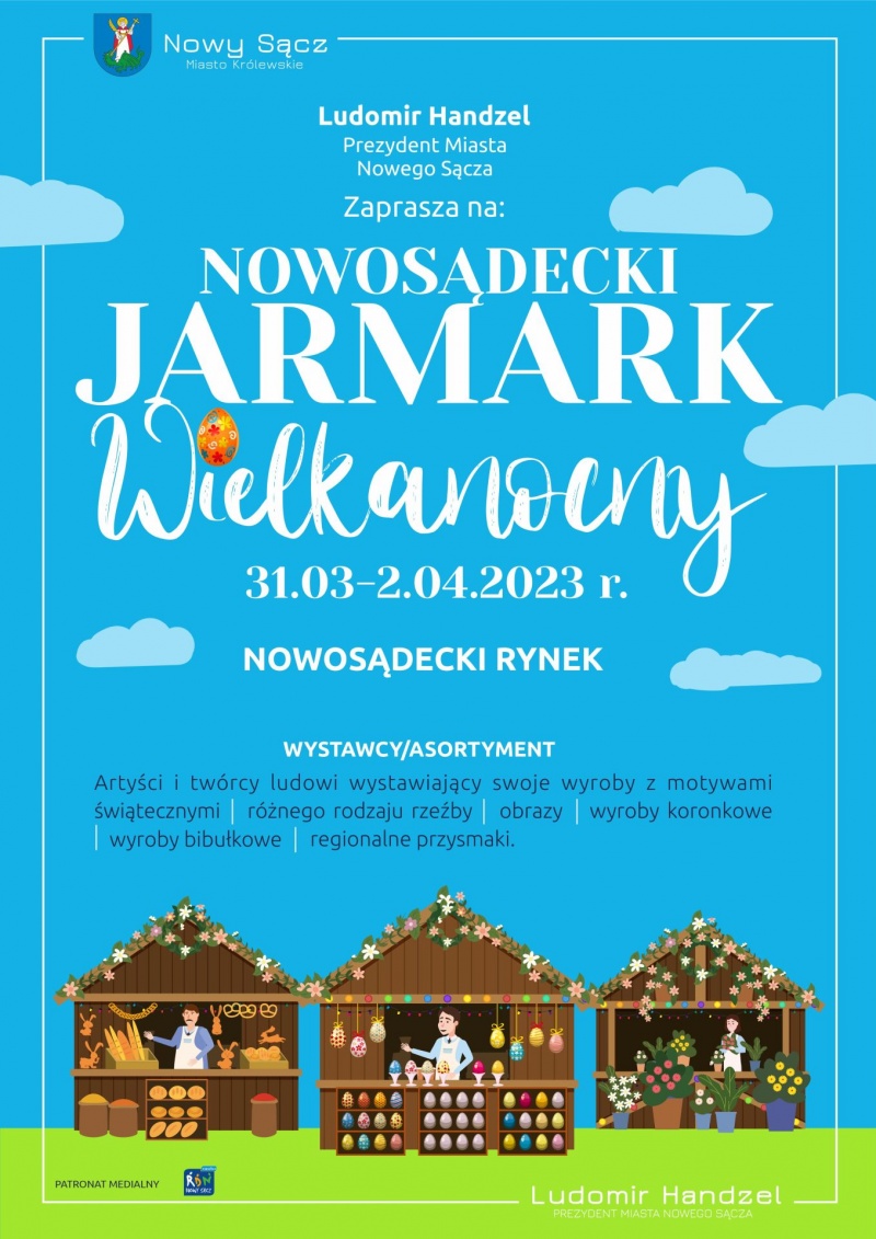 Plakat promujący Nowosądecki Jarmark Wielkanocny 