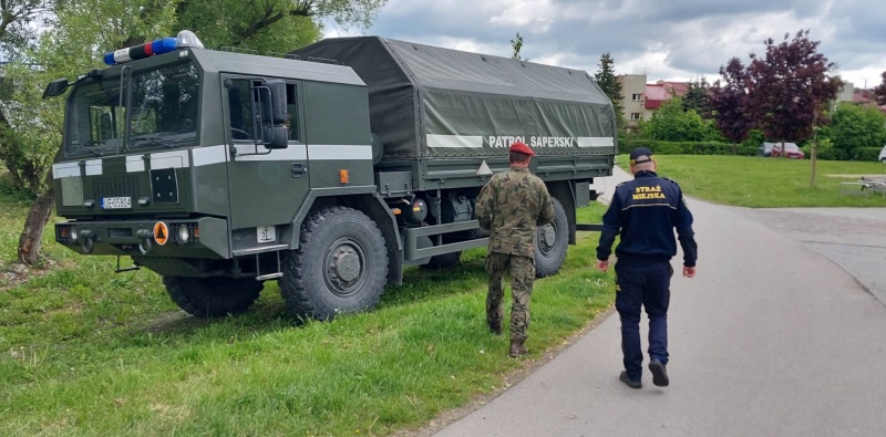 Patrol saperski - samochód ciężarowy